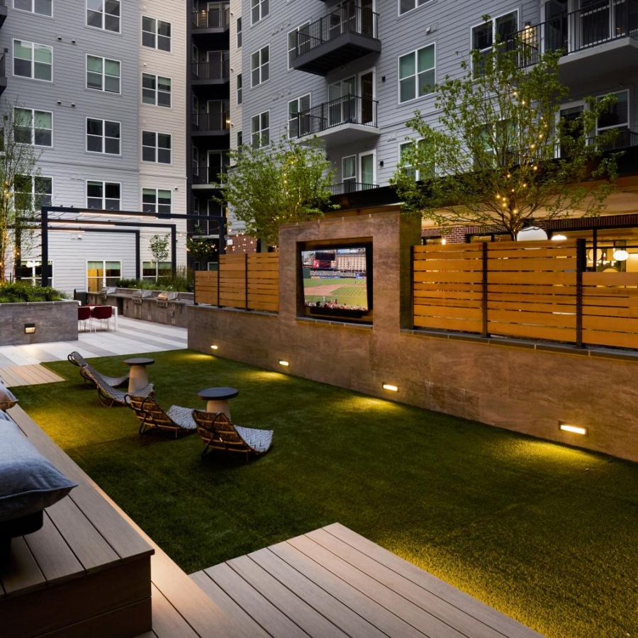 outside seating area